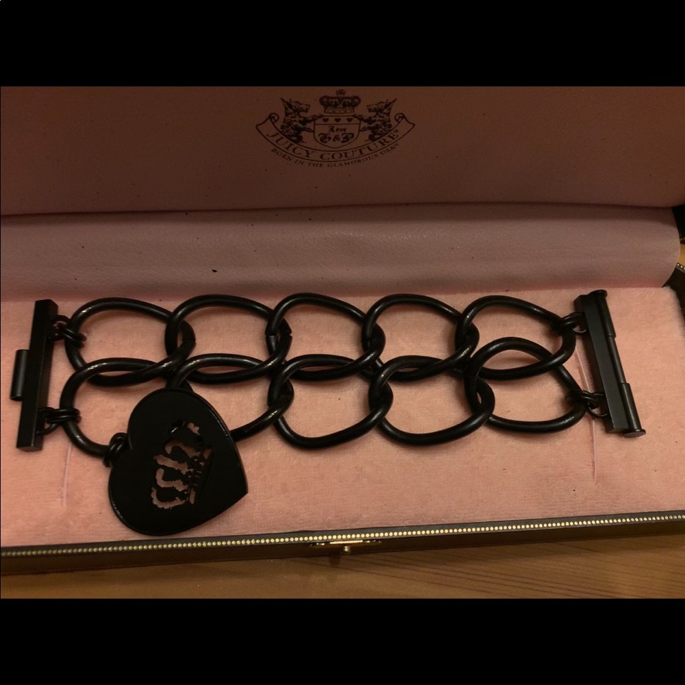 Juicy Couture black chain bracelet